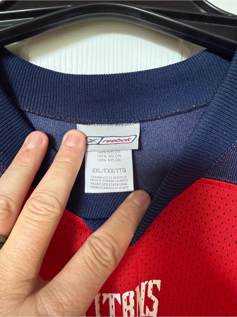 Reebok Red NFL Replica Jersey - Picture 6 of 6